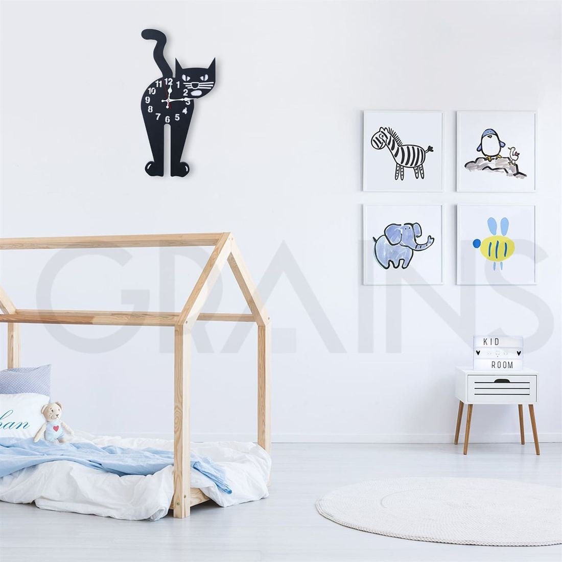 Cat Wall Clock photo 2