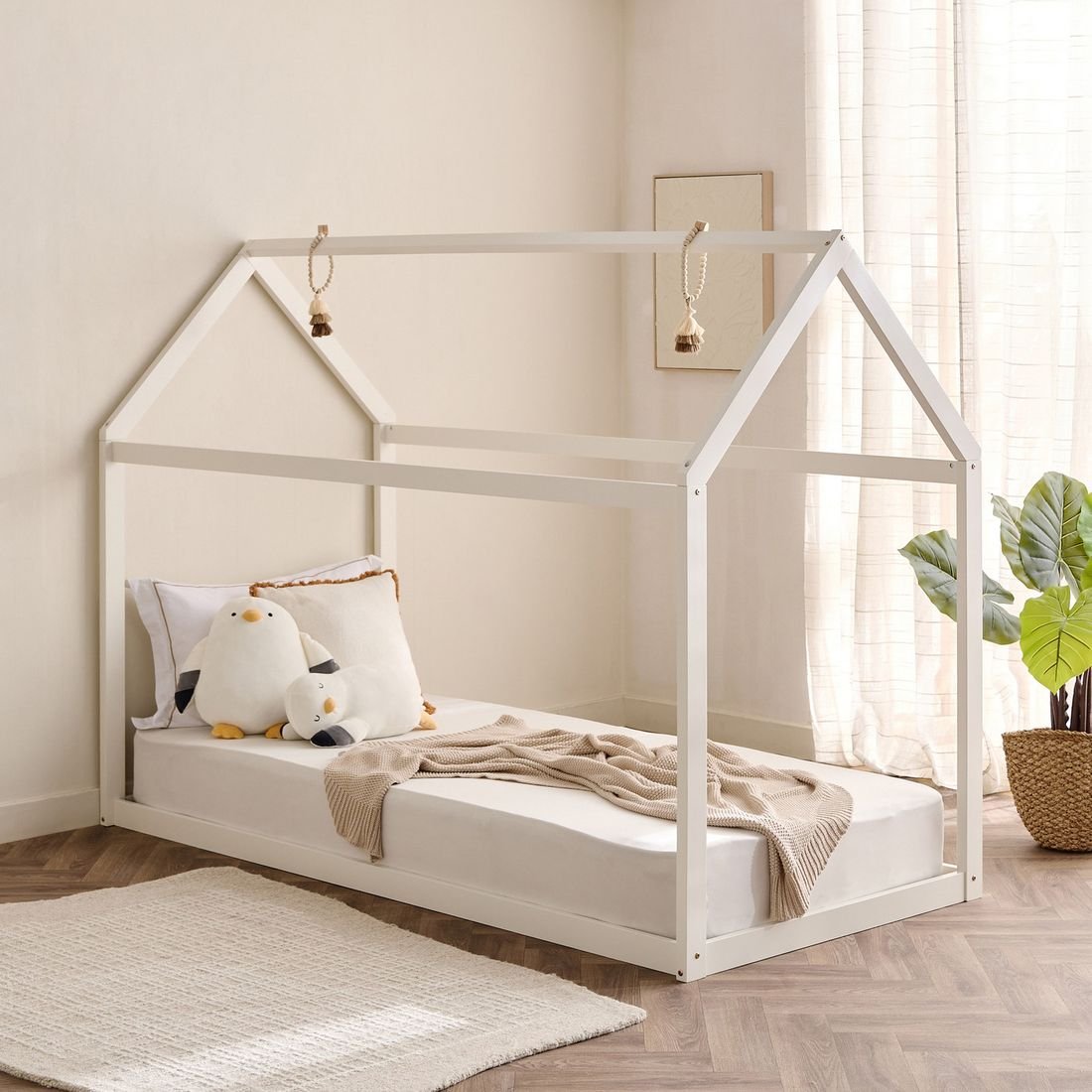 Ivory Stova House Single Bed by Grains Home Pakistan