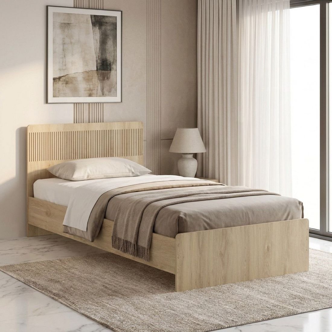 Lasero Single Bed by Grains Home Pakistan